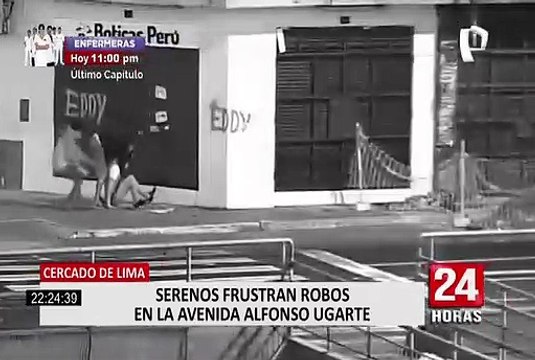 Serenos de Lima frustraron robos en avenida Alfonso Ugarte