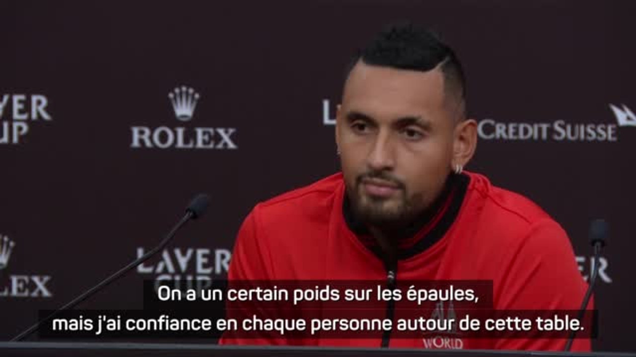 Laver Cup - Kyrgios : "On a un certain poids sur les épaules"