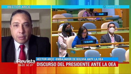 Gobierno destaca "el tono reflexivo" en el discurso de Luis Arce que asegura fue bien recibido en la ONU