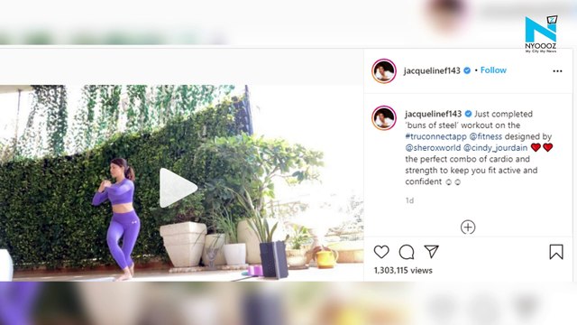 Watch, Jacqueline Fernandez shells out major work out goals with style