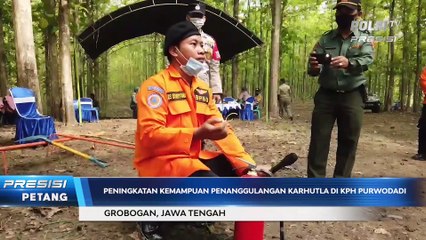 Sat Binmas Polres Grobogan Gelar Latihan Penanggulangan Karhutla