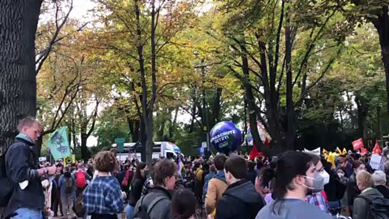 Eindrücke vom Klimastreik im Wiener Prater