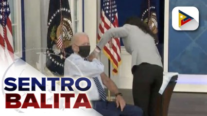 U.S. Pres. Biden, nagpaturok na ng Pfizer booster shot vs. COVID-19