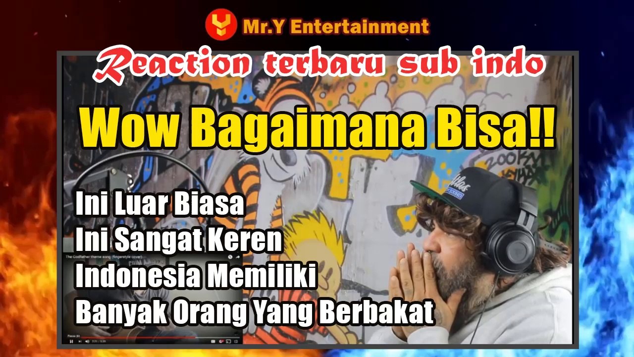 ALIP BA TA REACTION | The Godfather theme song by Budha Slim | fingerstyle cover | Mantap Jiwa!!