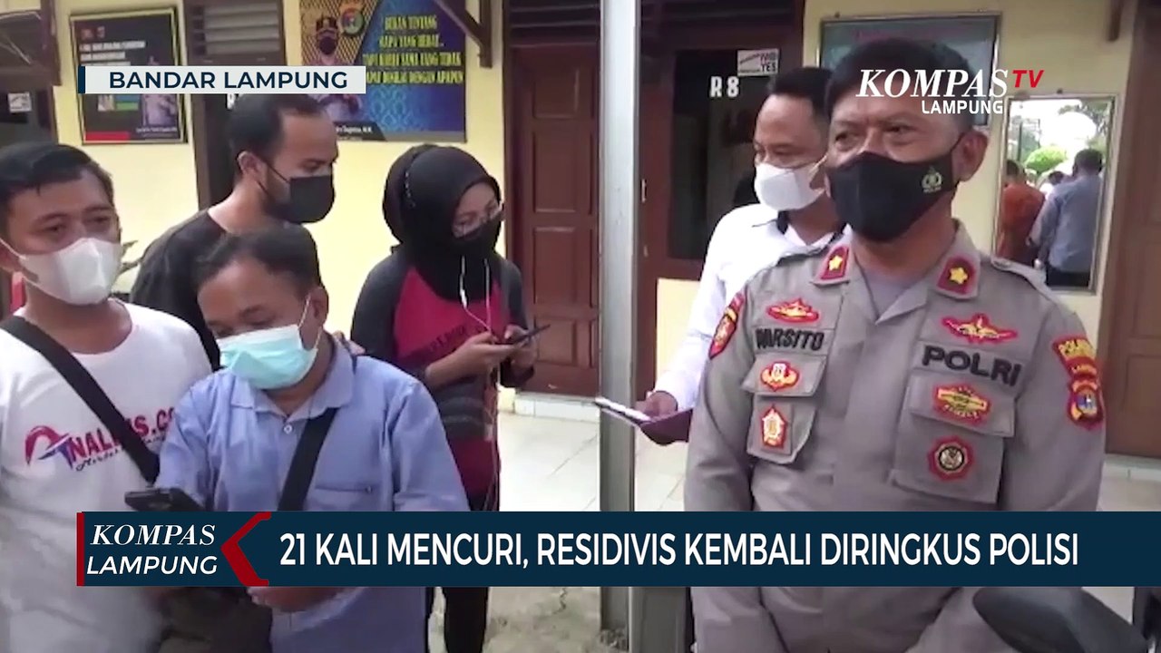 21 Kali Mencuri, Residivis Kembali Diringkus Polisi