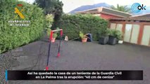 Así ha quedado la casa de un teniente de la Guardia Civil en La Palma tras la erupción: 