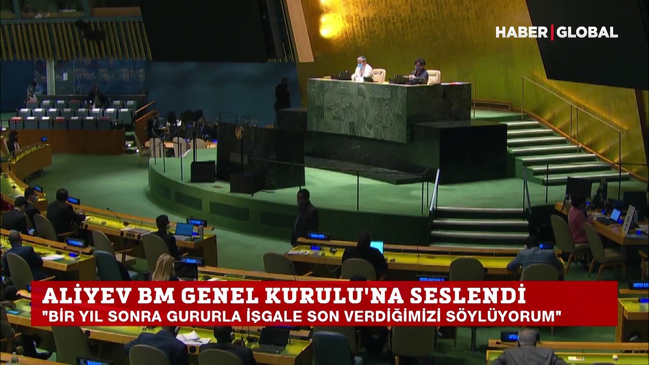 İlham Aliyev'den BM Genel Kurulu'nda tarihi konuşma!