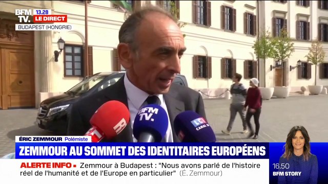 Eric Zemmour sur Marion Maréchal-Le Pen: c'est une fille intelligente, ouverte, curieuse (...) nous sommes sur la même ligne stratégique