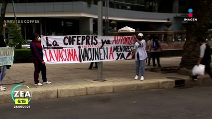 Estudiantes exigen ser vacunados contra la Covid-19 en México