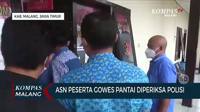 ASN Peserta Gowes ke Pantai Kondang Merak Diperiksa Polres Malang