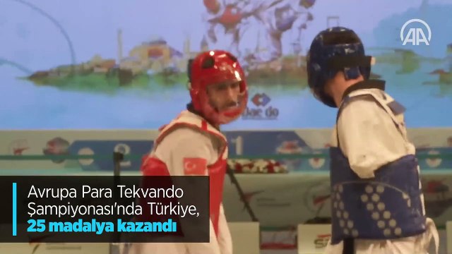 Avrupa Para Tekvando Şampiyonası'nda Türkiye, 25 madalya kazandı