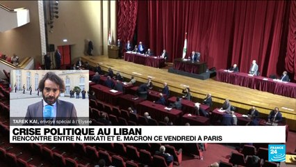 Crise politique au Liban : rencontre entre N. Mikati et E. Macron à Paris