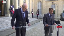 مؤتمر صحفي للرئيس الفرنسي ورئيس الوزراء اللبناني