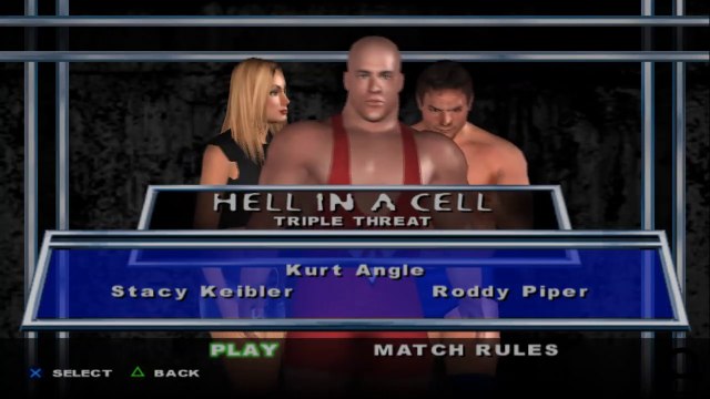 Here Comes the Pain Stacy Keibler(ovr 100) vs Kurt Angle vs Roddy Piper