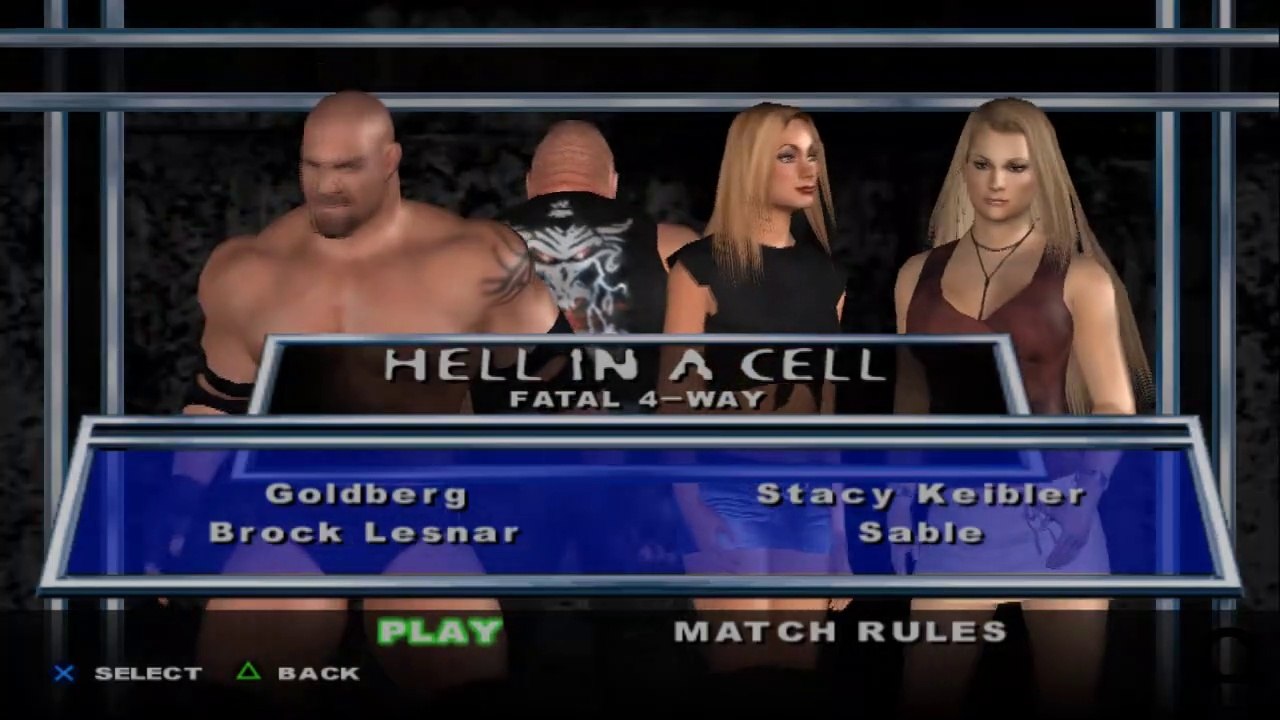 Here Comes the Pain Goldberg vs Brock Lesnar vs Stacy Keibler vs Sable