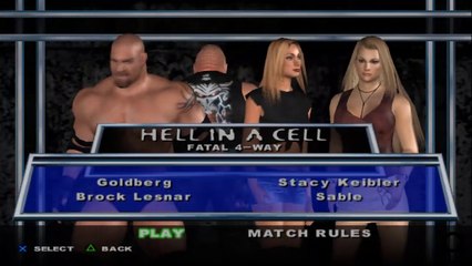 Here Comes the Pain Goldberg vs Brock Lesnar vs Stacy Keibler vs Sable