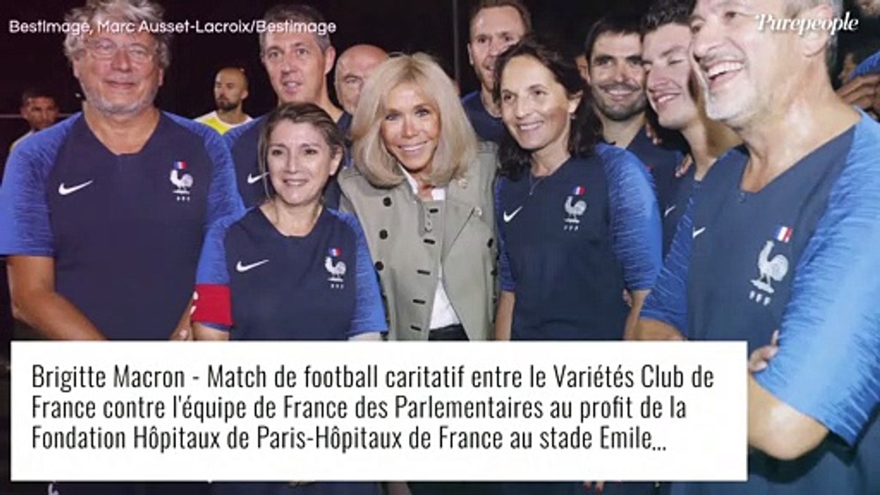 Brigitte Macron : Supportrice lookée pour une soirée foot, avec Yannick Noah