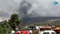 Espectacular onda expansiva tras otra explosión en el  volcán de La Palma