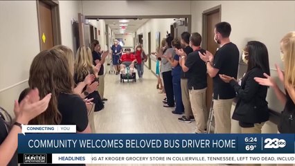 Missouri community welcomes back bus driver who battled COVID