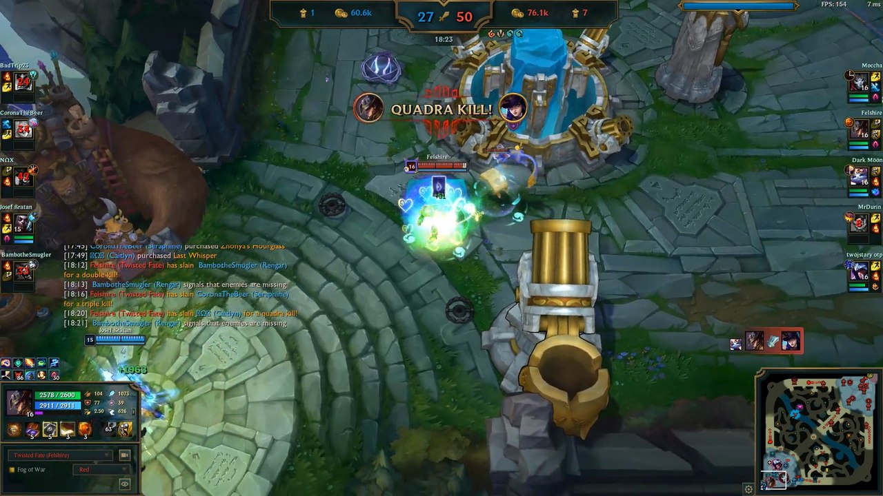 LoL: La pentakill inevitable con Twisted Fate compartida por un jugador