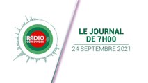 Journal 07h00 du 24 septembre 2021 [Radio Côte d'Ivoire]