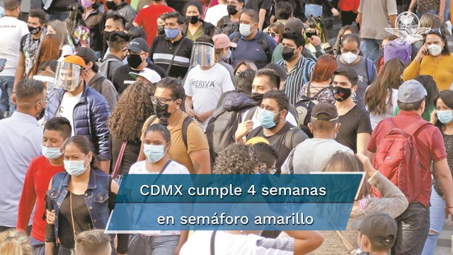 CDMX sigue en semáforo amarillo “más cerca del verde”