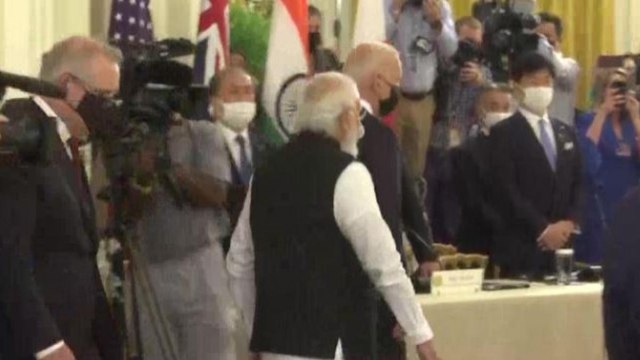 Quad summit begins at White House, Modi arrives with Biden
