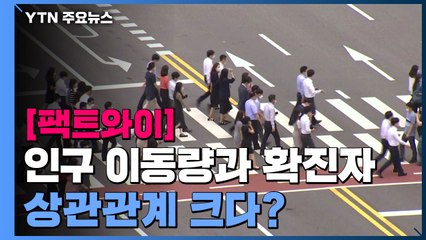 [팩트와이] 인구 이동량과 확진자, 상관관계 크다? / YTN