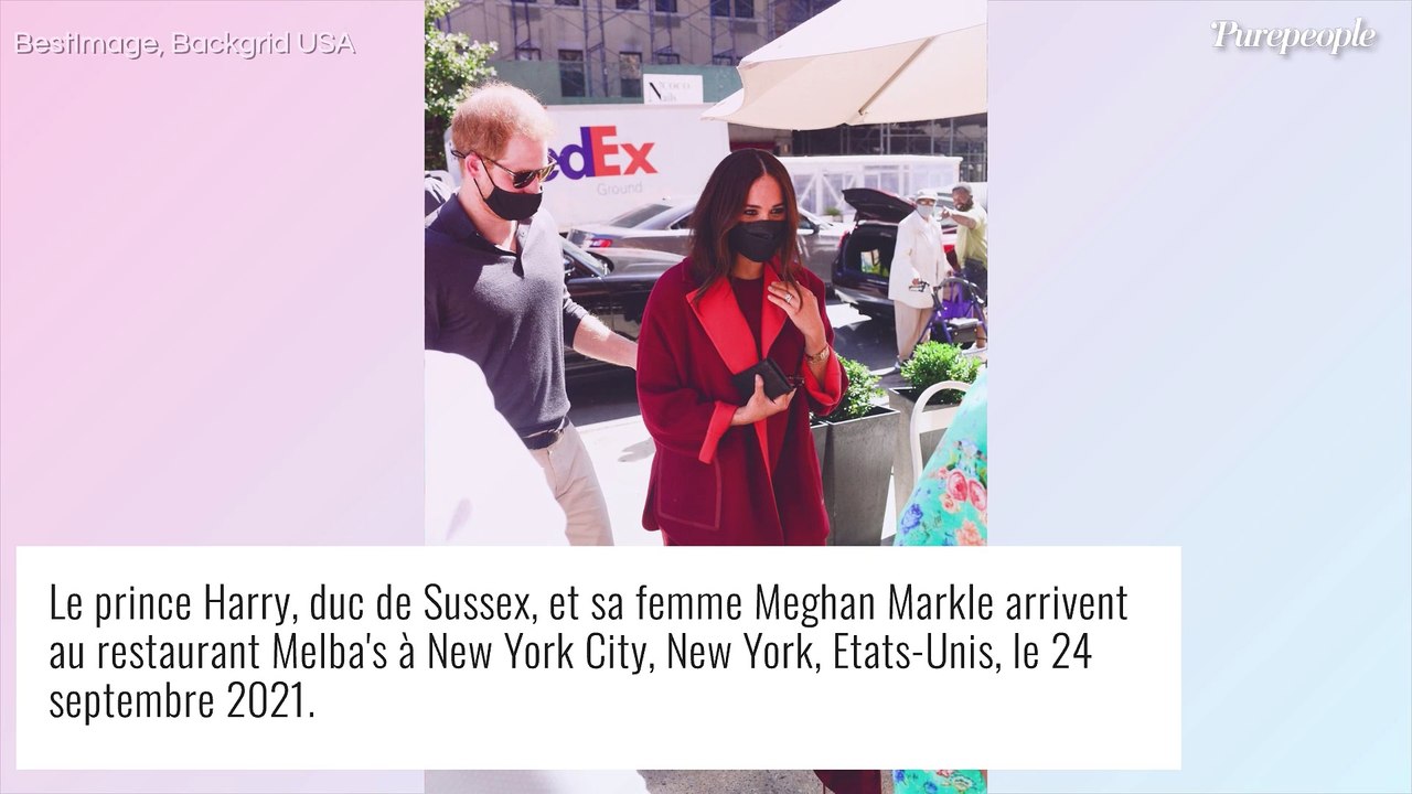 Meghan Markle et Harry à Harlem : passage remarqué et tenue rouge flashy
