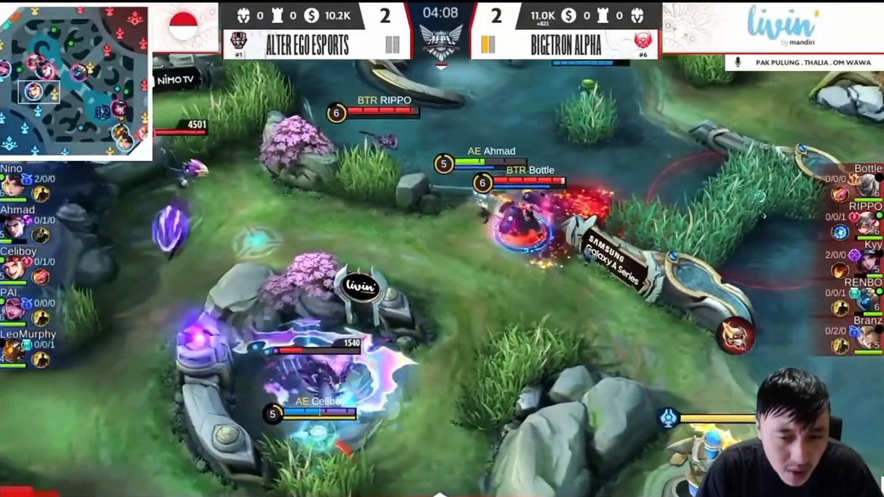 REACTION STREAMER MOMENT RIPPO TAUNTING ALTER EGO PECAH TELOR  ALTER EGO VS BTR