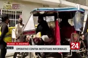 El Agustino: realizan operativo para combatir a mototaxistas informales