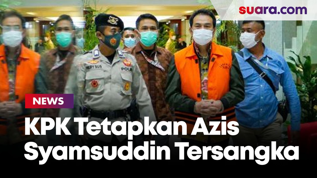 Wakil Ketua DPR RI Azis Syamsuddin Resmi Tersangka Kasus dugaan Suap Penanganan Perkara Korupsi Lampung Tengah.