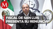 Renuncia el fiscal de San Luis Potosí a 2 días del nuevo gobierno