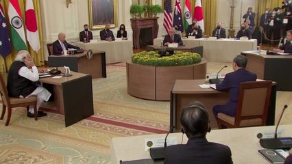 쿼드 첫 대면 정상회담...개방된 인도 태평양 한목소리 / YTN