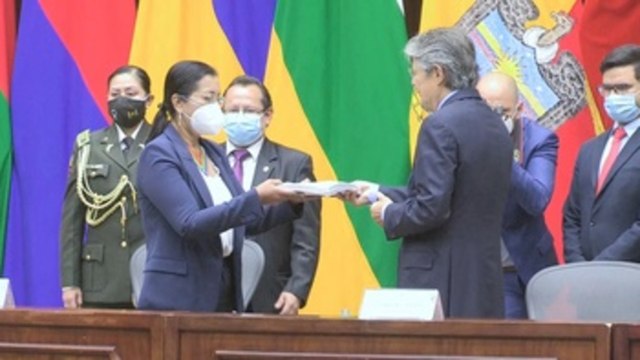 Guillermo Lasso pide a la Asamblea de Ecuador luchar juntos contra crisis económica