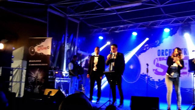 Brumath Mot de fin de Etienne Wolf sur scène avec Robin Leon