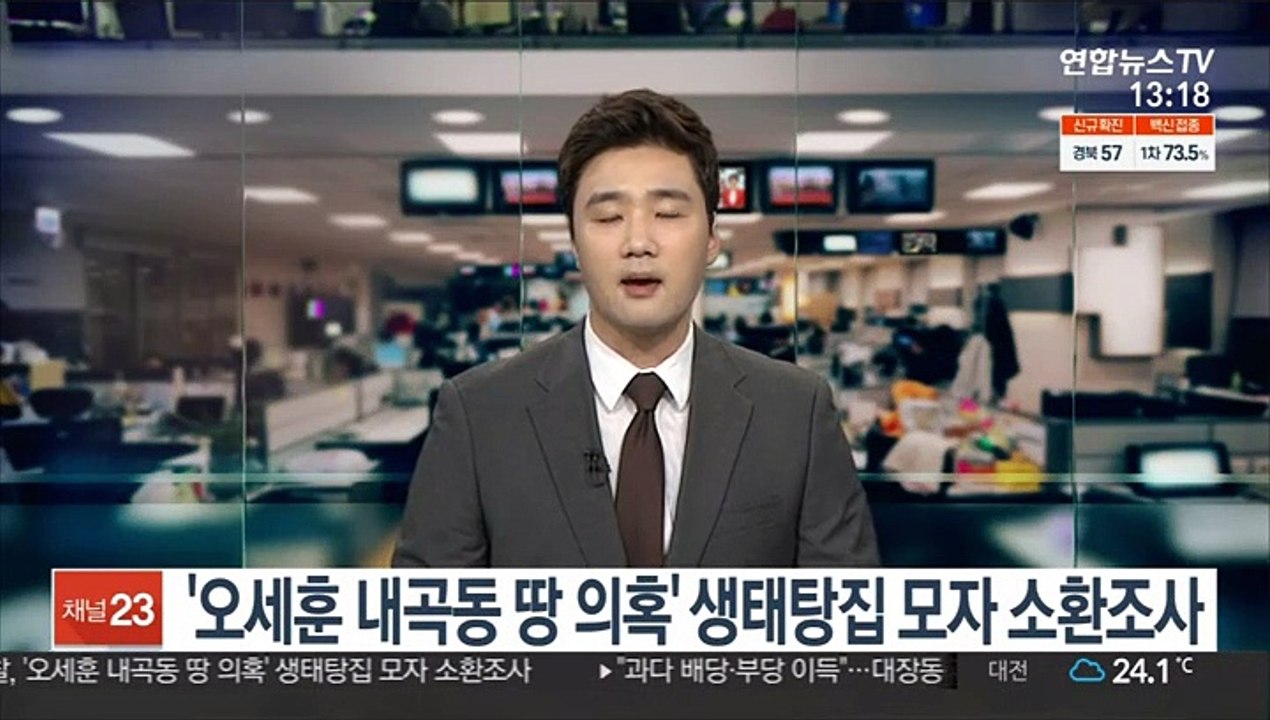 검찰 '오세훈 내곡동 땅 의혹' 생태탕집 모자 소환조사