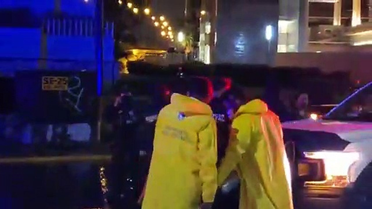 CARAMBOLAZO en el poniente tras FUERTE LLUVIA, en COATZACOALCOS