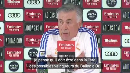 Real - Pour Ancelotti, Benzema mérite le Ballon d'Or