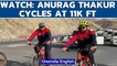 Anurag Thakur & Chennai CISF staff cycle under Fit India Campaign | Amrit Mahotsav | Oneindia News