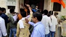 ABVP Protest- राजस्थान विश्वविद्यालय में  परिषद कार्यकर्ताओं ने किया प्रदर्शन