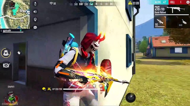 Solo vs Squad Ak47 and M1887 Best Gameplay - Garena Free Fire