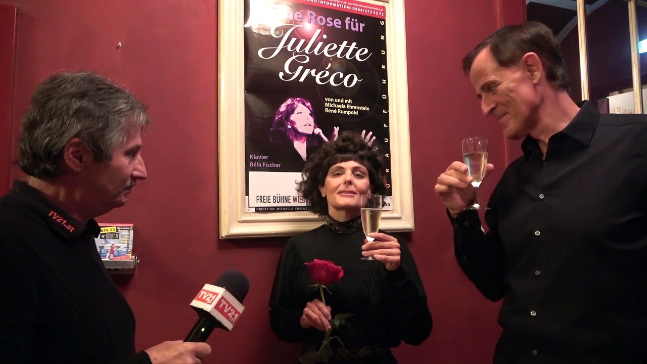 Eine Rose für Juliette Gréco in der Freien Bühne Wieden