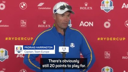 "Tough day, but still a lot to play for" - Harrington
