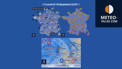 prévisions météo du samedi 25 septembre 2021