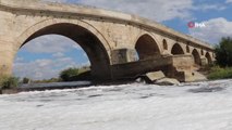 Altı asırlık Tarihi Uzunköprü'de restorasyon çalışmaları devam ediyor
