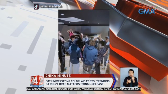 My Universe ng Coldplay at BTS, trending pa rin 24 oras matapos itong i-release | 24 Oras Weekend