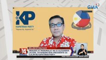 Alexander Lacson, tatakbong bise presidente sa ilalim ng Kapatiran Party | 24 Oras Weekend