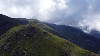 Drone Footage of a Mountainside in Kosovo