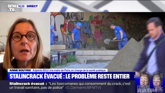 Anne Souyris (mairie de Paris) sur l'évacuation des toxicomanes: On ne met pas des gens dans des cars pour les parquer à 128 dans un parc